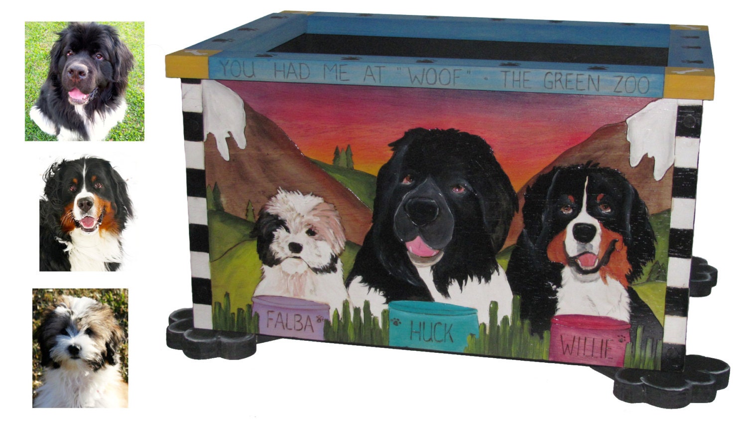 DOGGY TOY BOX dog toy box dog toy chest custom dog toy Etsy