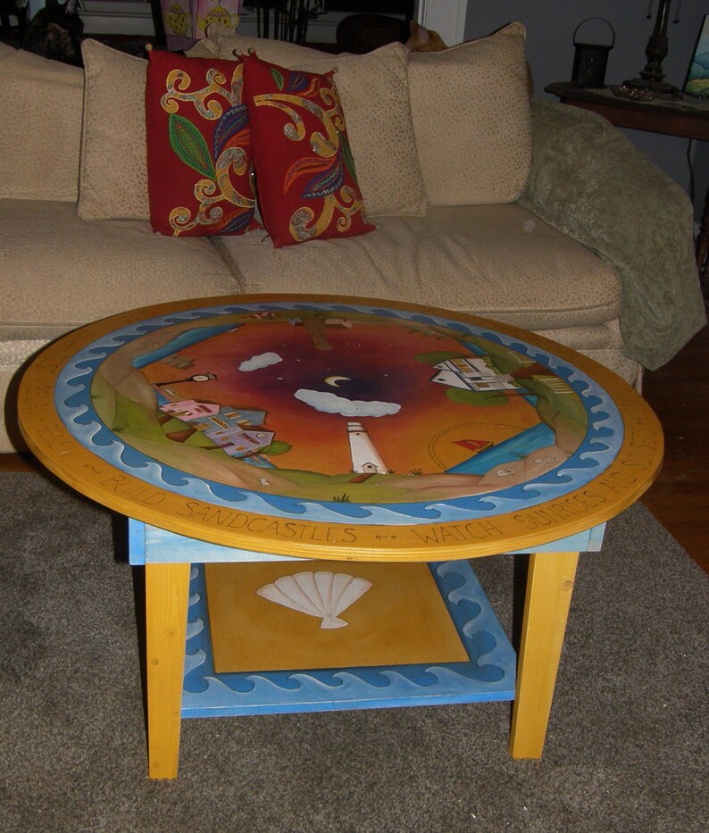 CUSTOM ROUND COFFEE table coffee table funky table coffee Etsy