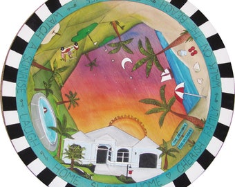 Personalized Lazy Susan, farmhouse table, wedding table centerpiece, lazy susan, baby shower, wedding gift, anniversary gift, hand made gift