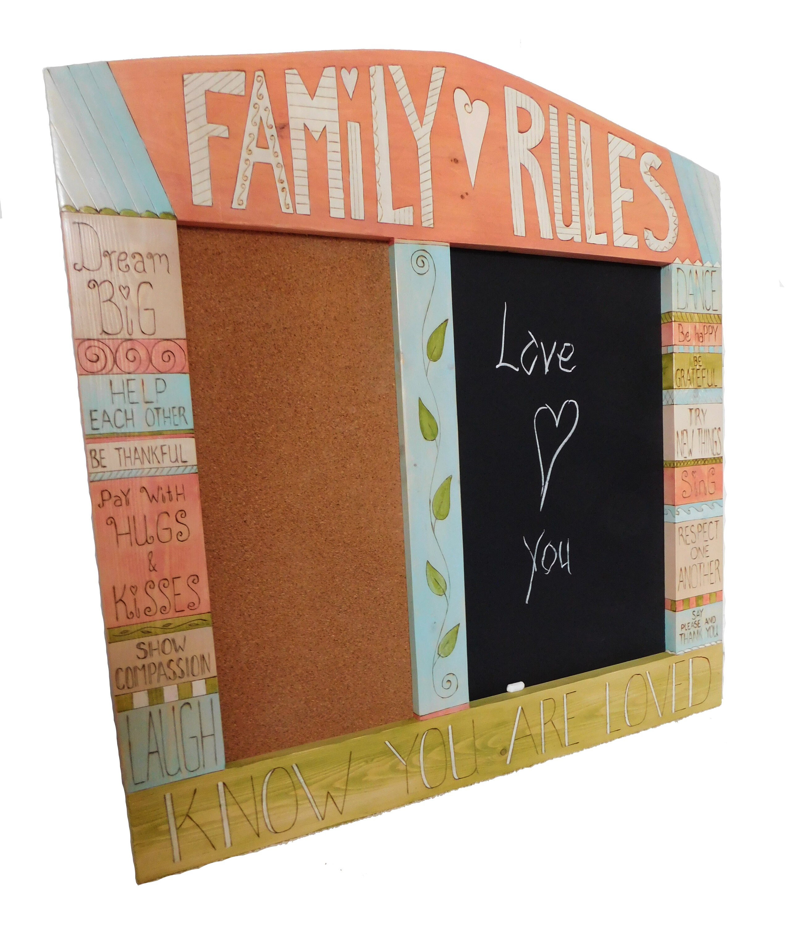 WALL MESSAGE CENTER message board organizer bulletin board Etsy