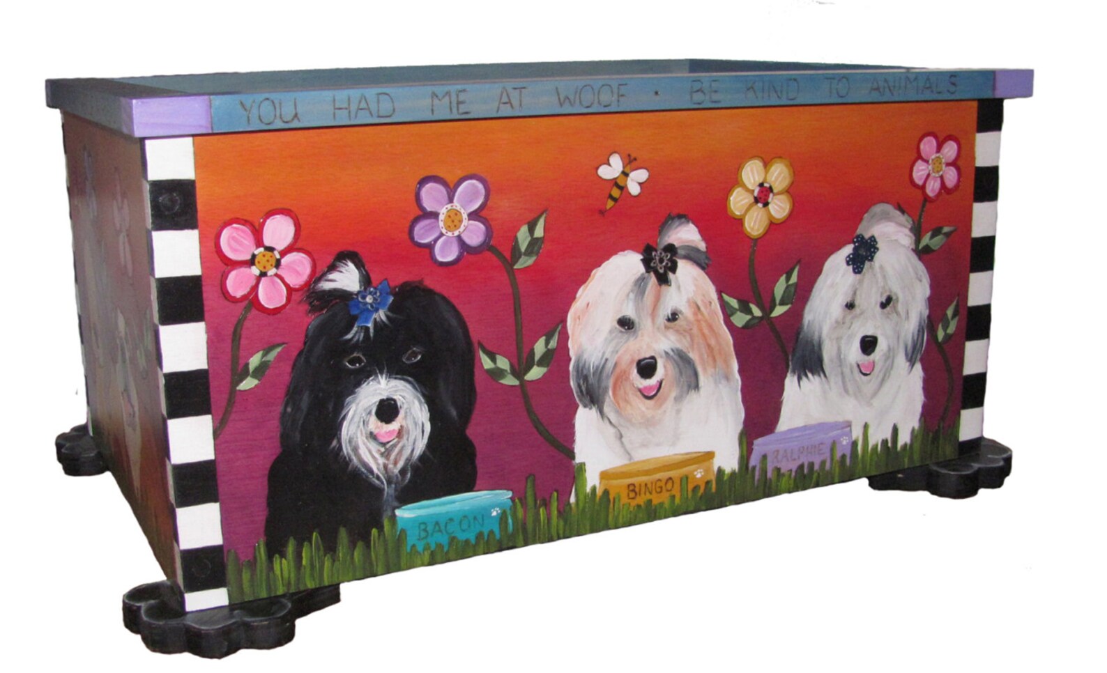 PET TOY CHEST Pet Toy Box Pet Storage Custom Toy Box Etsy