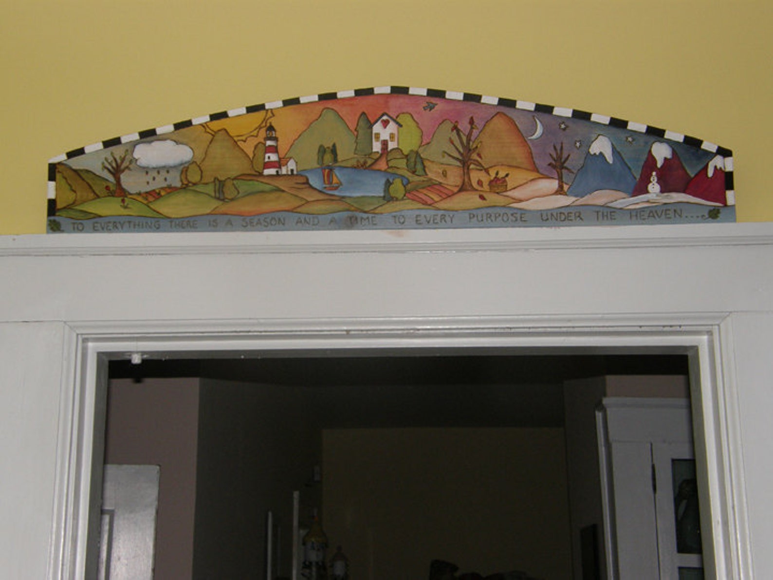 WOOD DOOR TOPPER Personalized Sign 36 W X 8 H Etsy