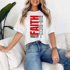 Walk by faith Not By Sight Shirt, Faith Shirt, Christian Shirt, Religious Shirt