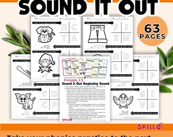 Beginning Sounds | Sound Out The Letters | Early Literacy Skills | Phonics | Coloring Fun