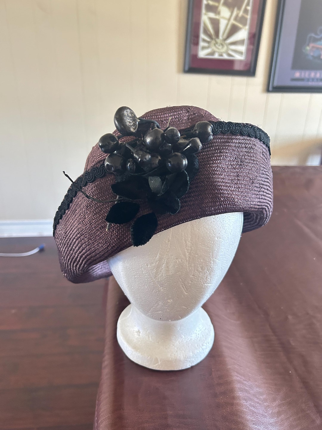 One of a Kind - Handmade Vintage Style Hat - Etsy display picture 3