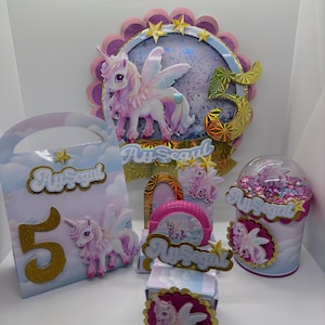 Decorazione per torta 3D personalizzata – Confezione: Nome, Età, Colori a scelta – Fatta a mano – Decorazione unica per i tuoi eventi