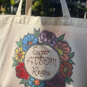 Personalized tote bag – End of year gift for teacher / ATSEM / nanny