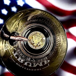 trump, tromp memorabilia coin, trump whiskey glass, whiskey glass, Christmas gift , maga, cocktail glass, challenge Coin, bullet glasses