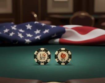 Set Of 2 New York  Poker Chips