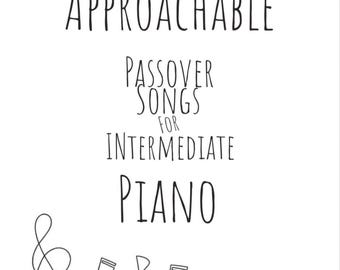 Approachable Passover Songs for Intermediate Piano