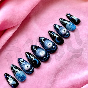 Handmade WolfChan SKZOO press on nails