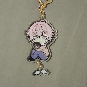 Ren Ren 14 Days With You Keychain | Cute | Gift | 14DWY | Chain | Chibi | Gamer