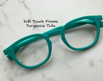 Soft Touch Matte Finish Turquoise Tide Trending Reading Glasses