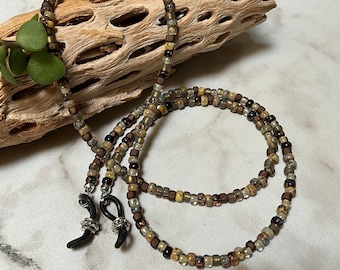 NATURE PATH Picasso Finish Beaded Eyeglass Chain