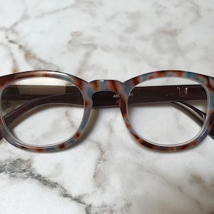 Classic in Style SYDNEY Columbia River Blue/Brown Tortoise Reading Glasses Frame & Lens Size in Item Details