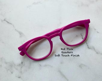 Soft Touch Matte Finish Hot Pink Trending Reading Glasses