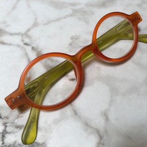 Whimsy! Citrus Orange & Lemon Lime Small Round Reading Glasses