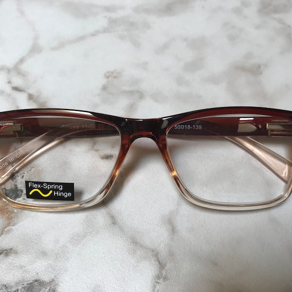 SPECTRUM Chestnut BROWN Rectangle Reading Glasses