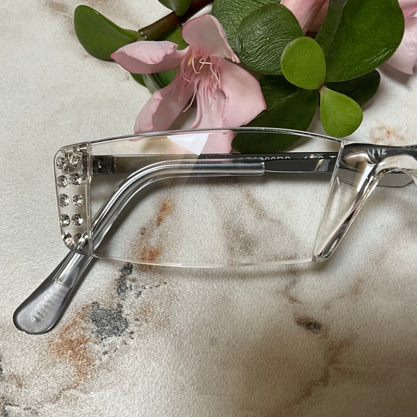 Crystal Splash Clear Rimless Reading Glasses