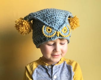 Chunky Owlet Beanie - Crochet PDF