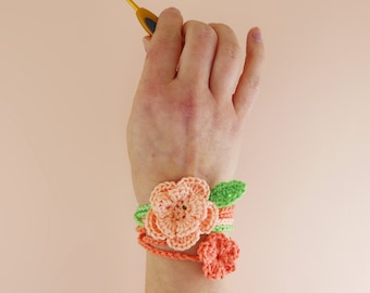 Floral Wrist Wraps - Quick Crochet Pattern PDF