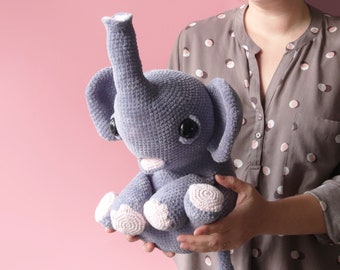 Milo The Elephant - PDF cuddly amigurumi crochet pattern