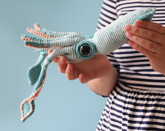 Percy The Squid - Amigurumi Pattern PDF