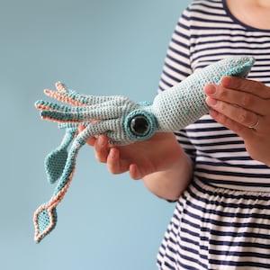 Percy The Squid Amigurumi Pattern PDF image 1