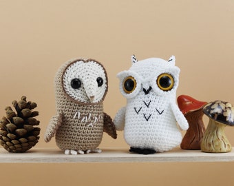 Feathered Owl Friends - 2in1 Amigurumi Pattern PDF