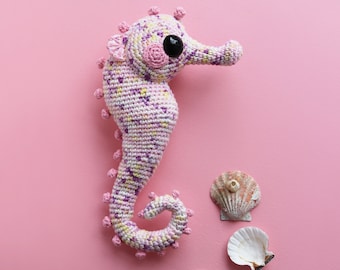 Speckled Seahorse - PDF amigurumi crochet pattern