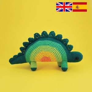 Horace el Estegosaurio amigurumi patrón PDF