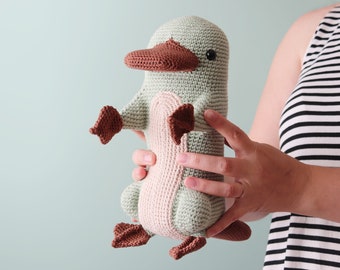 Mr Perry The Platypus - PDF cuddly amigurumi crochet pattern
