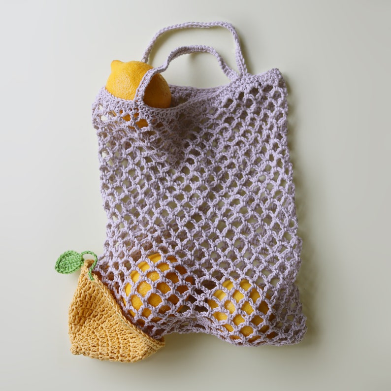 Cheeky Lemon Shopper US/UK Crochet Terms Pattern PDF image 9