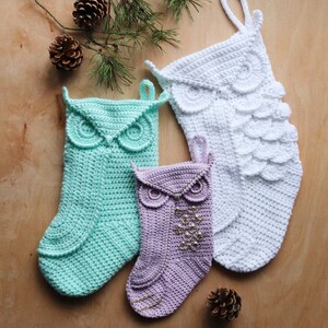 Athena Owl Stocking PDF eBook Irene Strange crochet pattern image 4