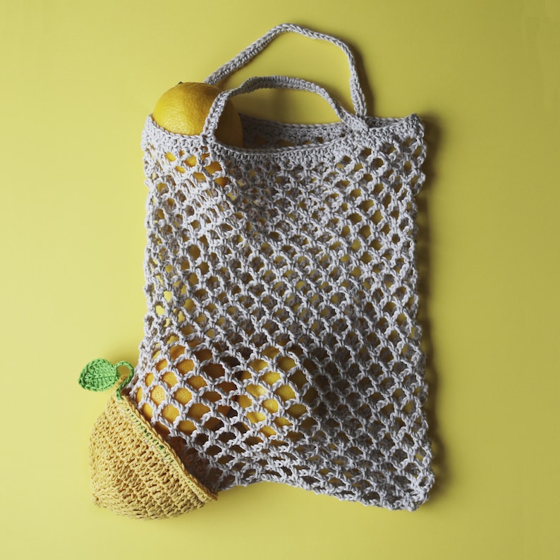 Cheeky Lemon Shopper US/UK Crochet Terms Pattern PDF image 3