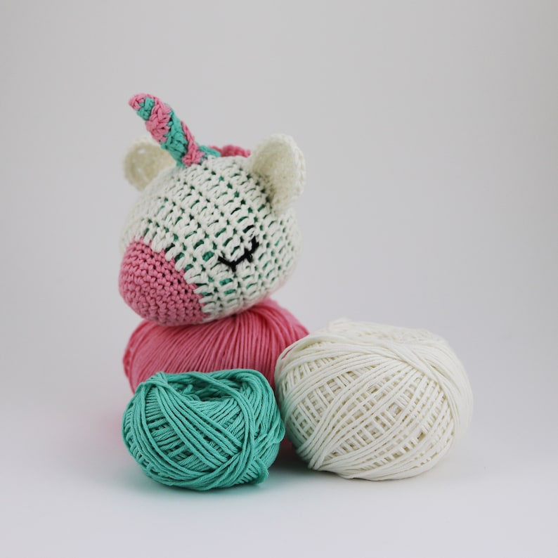 Unicorn Foldaway Market Bag Crochet Pattern PDF image 3