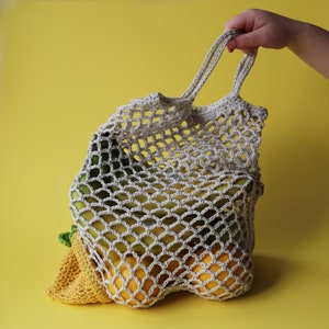 Cheeky Lemon Shopper US/UK Crochet Terms Pattern PDF image 2