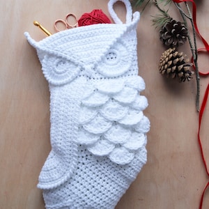 Athena Owl Stocking PDF eBook Irene Strange crochet pattern image 9