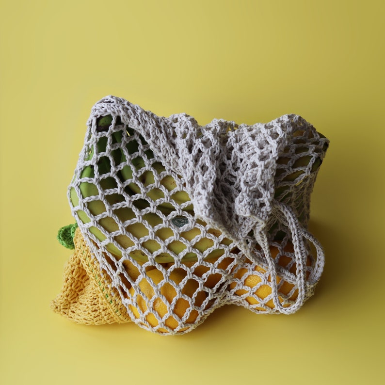 Cheeky Lemon Shopper US/UK Crochet Terms Pattern PDF image 4