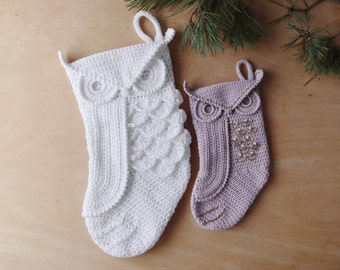 Athena Owl Stocking -  PDF eBook - Irene Strange crochet pattern