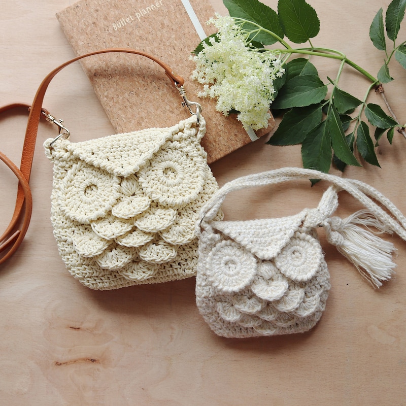 Sort B Owl Phone Bag Crochet - Etsy UK