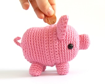 Penny The Piggybank Pig - Crochet Pattern PDF