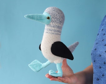 Irene Strange crochet pattern - Bob The Blue-footed Booby Bird - PDF eBook