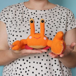 Fiddler Sewing Pattern Edward the Fiddler Crab - Amigurumi Pattern PDF - Etsy