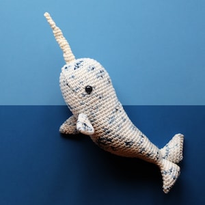 Stargazer Narwhal PDF Amigurumi Crochet Pattern image 1