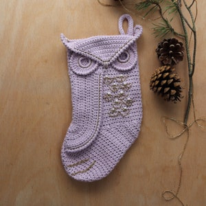 Athena Owl Stocking PDF eBook Irene Strange crochet pattern image 6