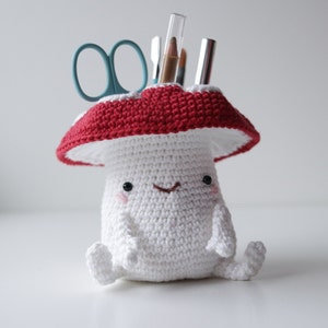 Tidy Little Toadstool PDF eBook Irene Strange crochet pattern cute amigurumi mushroom toadstool desk tidy image 4