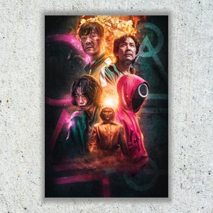 Squid Game Staffel 2 TV Serie Poster, Leinwand Wand Kunst Bild Druck, Ungerahmt Wand Wohnzimmer Dekor, Weihnachtsgeschenk