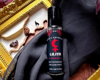 Lilith Perfume | Deity Ritual Oil | Occult Fragrance Roller Ball | Altar Offering | Pomegranate Rose and Woods