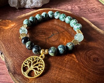 7 Chakra Bracelet Tree of Life - Etsy